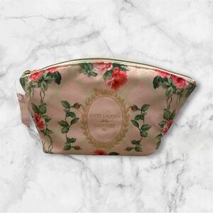 Estee Lauder Floral Cosmetic Bag - with product 7pc inc bag